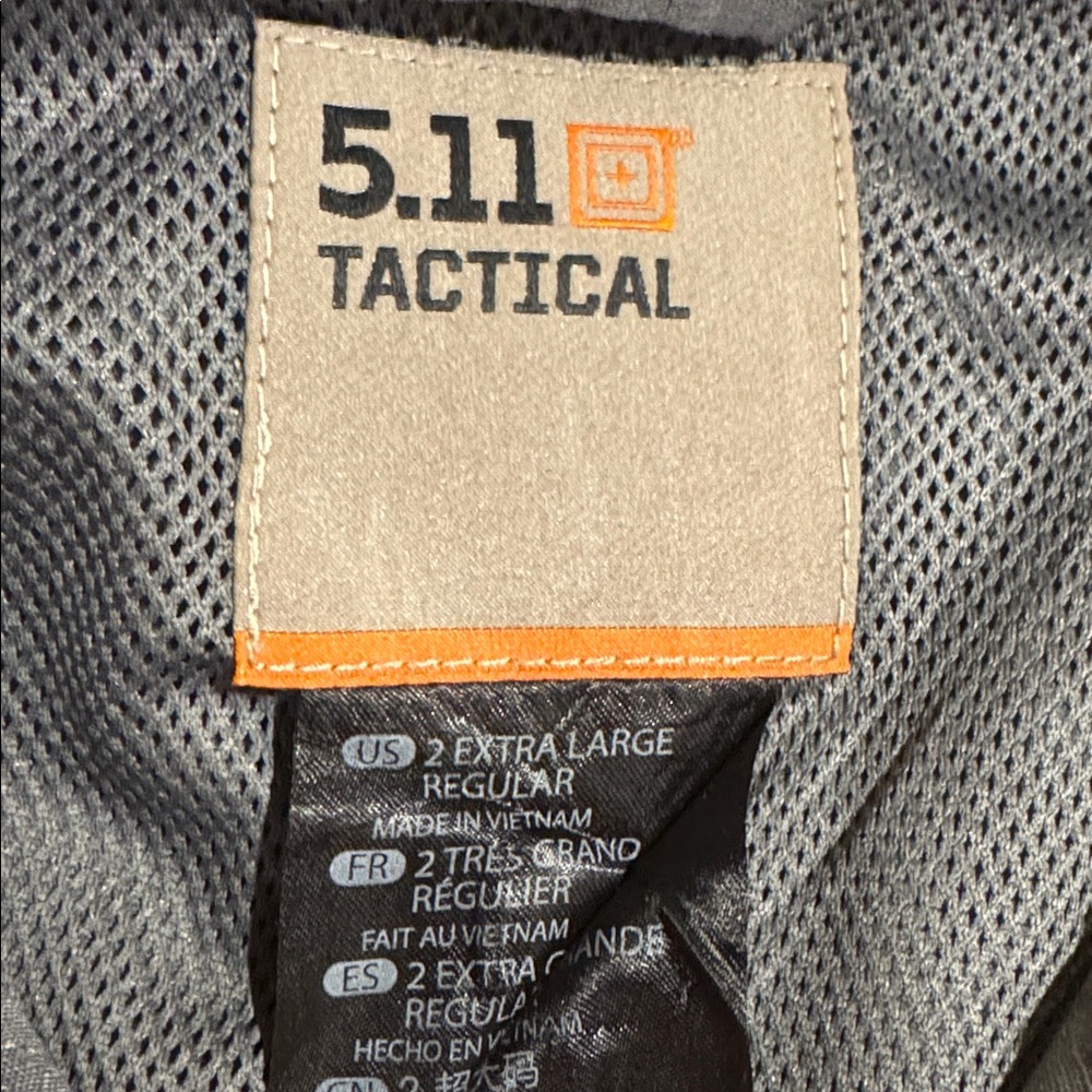 5.11 Tactical Gray Button Down Shirt-XXL - Picture 2 of 11